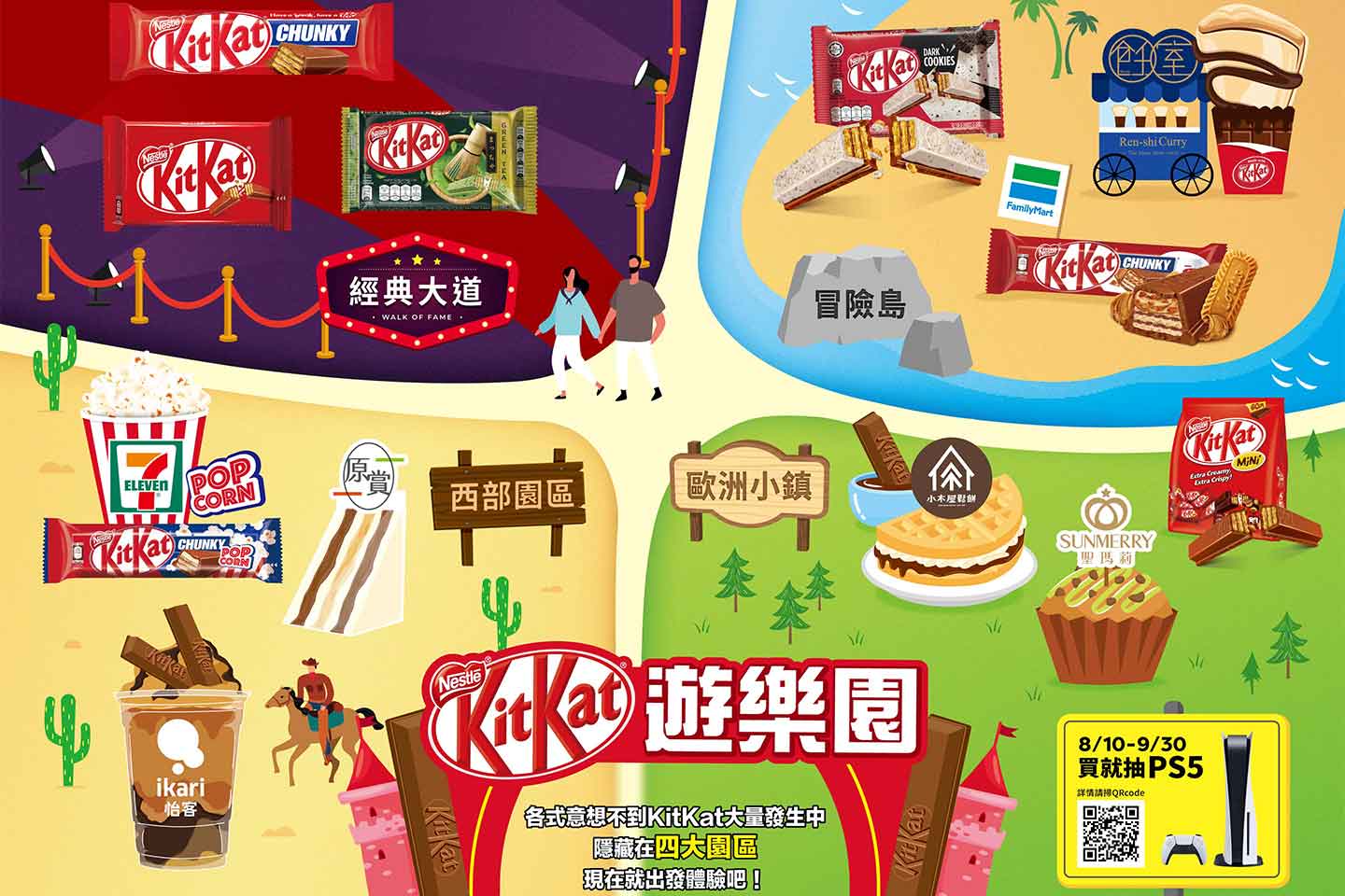 KitKat 遊樂園 買就抽 PS5 掌上遊樂園！ 抽獎辦法