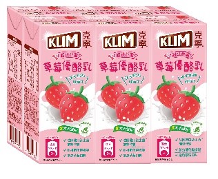 克寧超級益菌草莓優酪乳
