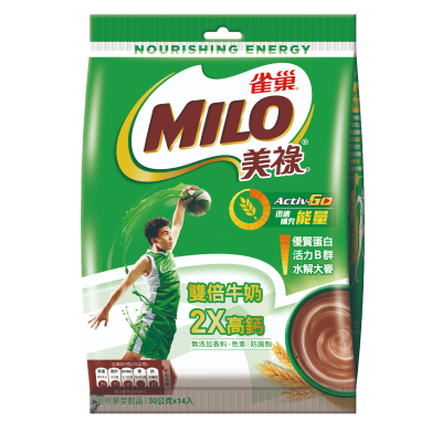 雀巢美祿巧克力麥芽飲品雙倍牛奶添加 30gx14入 (袋裝)