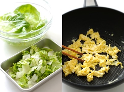 沙茶醬炒飯佐生菜