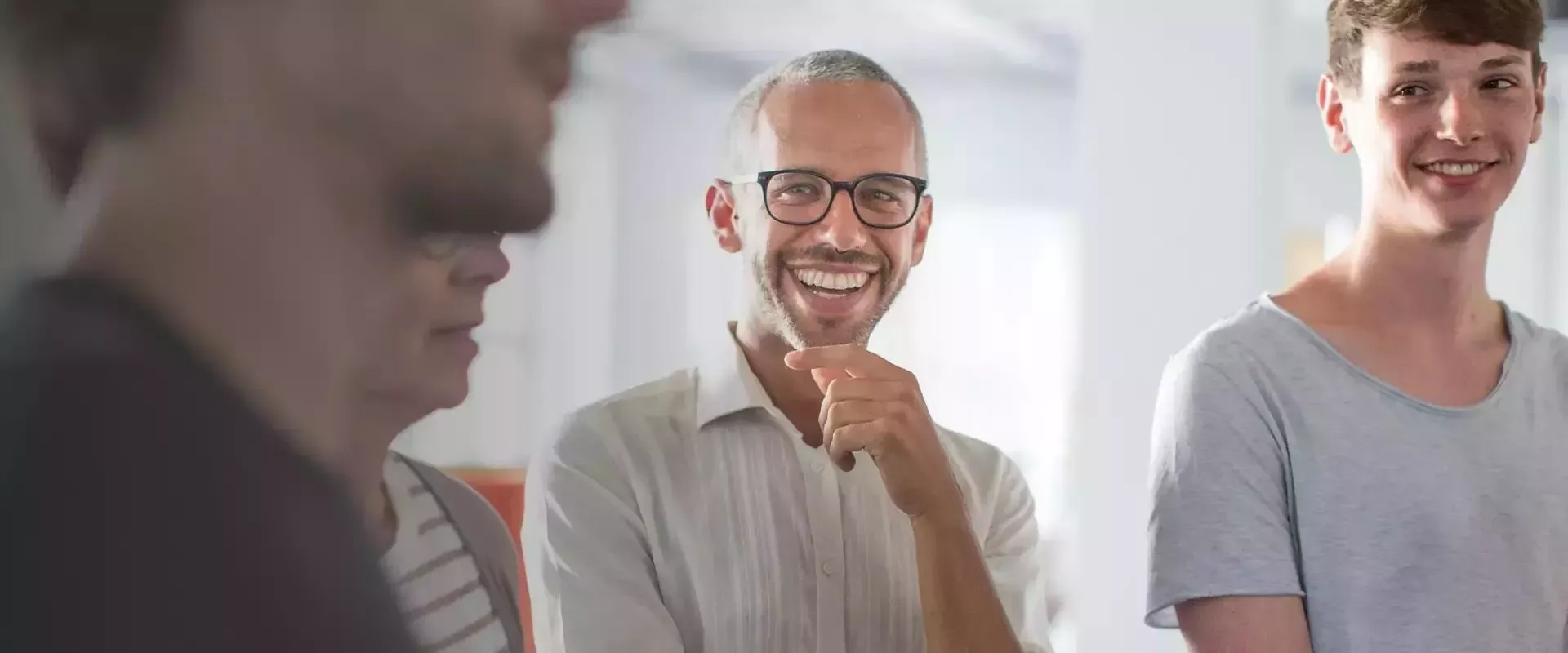Employees at work